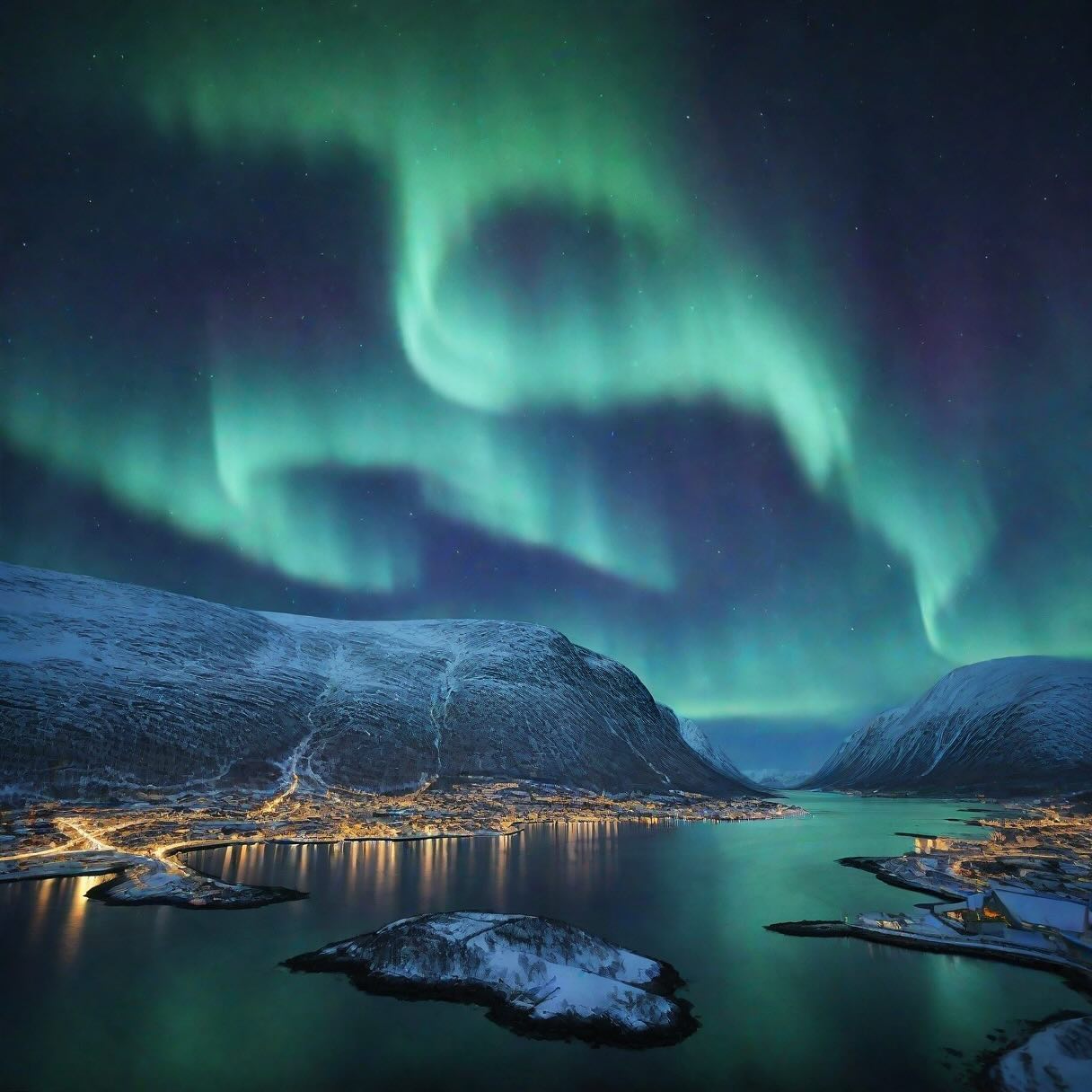 Aurora Borealis Over Tromsø