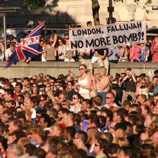 London, Fallujah, no more bombs!