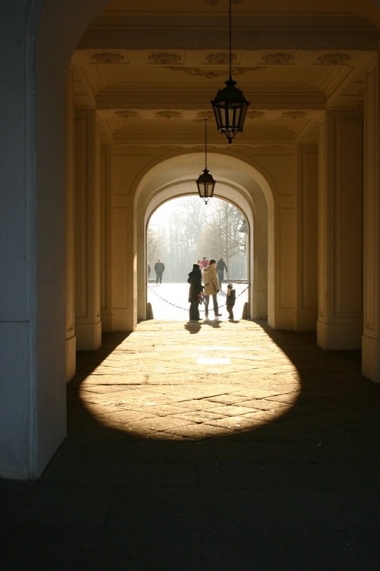 Through the arch