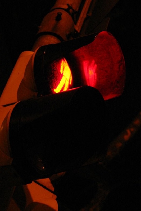 Red man in the night