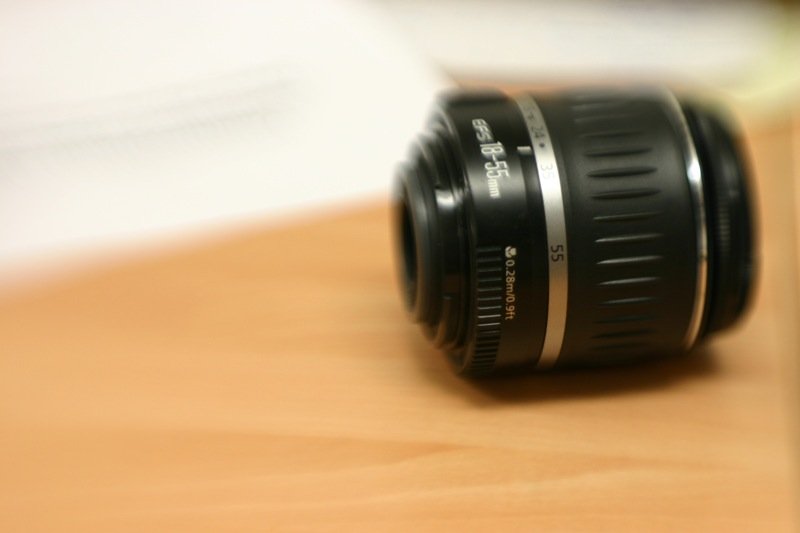 My 18-55mm lens through a lensbaby