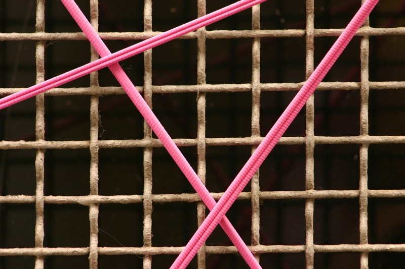 Pink strands
