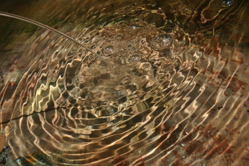 Pouring into the ripples
