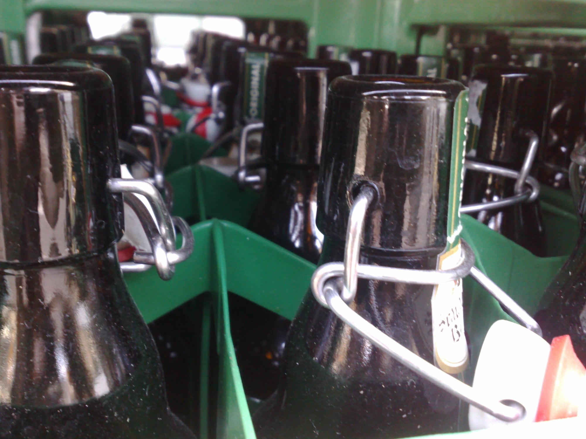 Empties at a fest