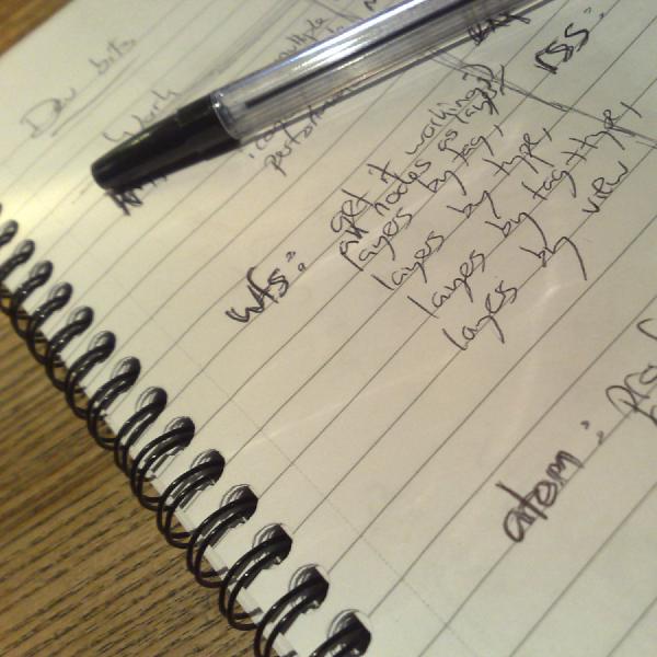 Scrawlings of things to work on