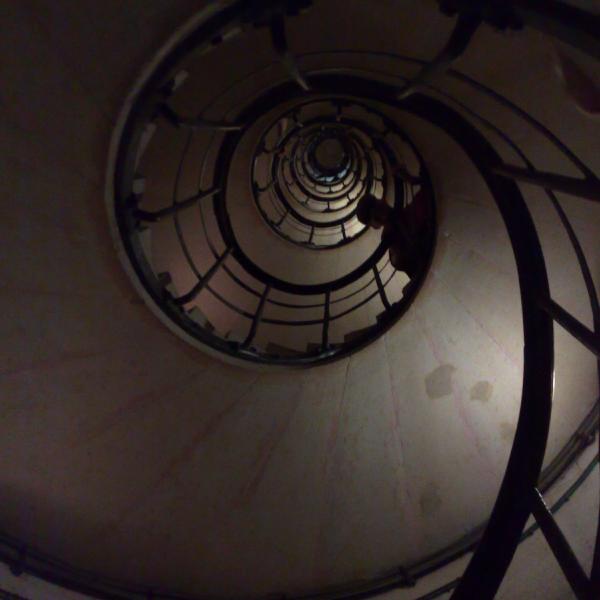 Spiraling up the Arc de Triumph