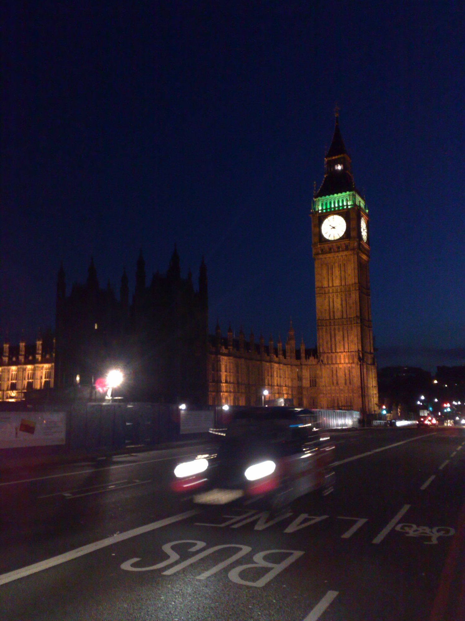 Taxi in the Bus Lane
