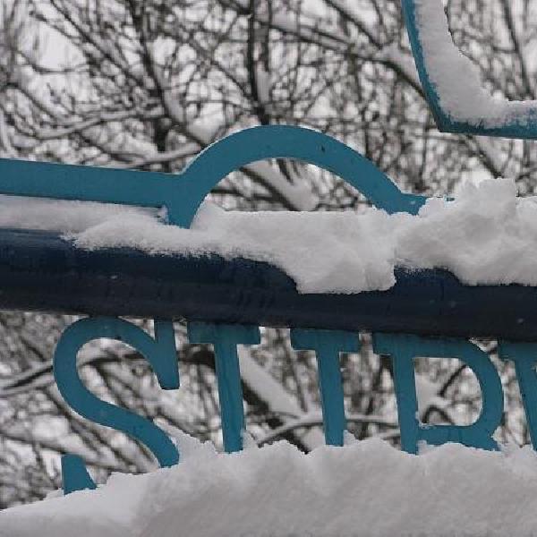 Snowy subway