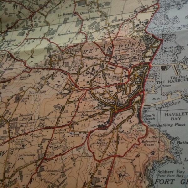 I found stall in Spitalfields Market selling old maps... couldn't resist buying a map for £1