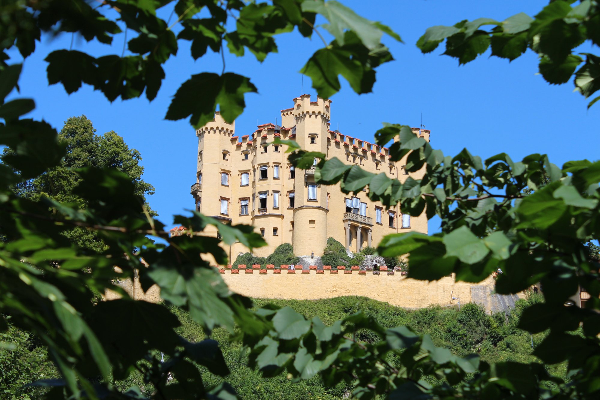 A glimpse of Schloss Hohenschwangau