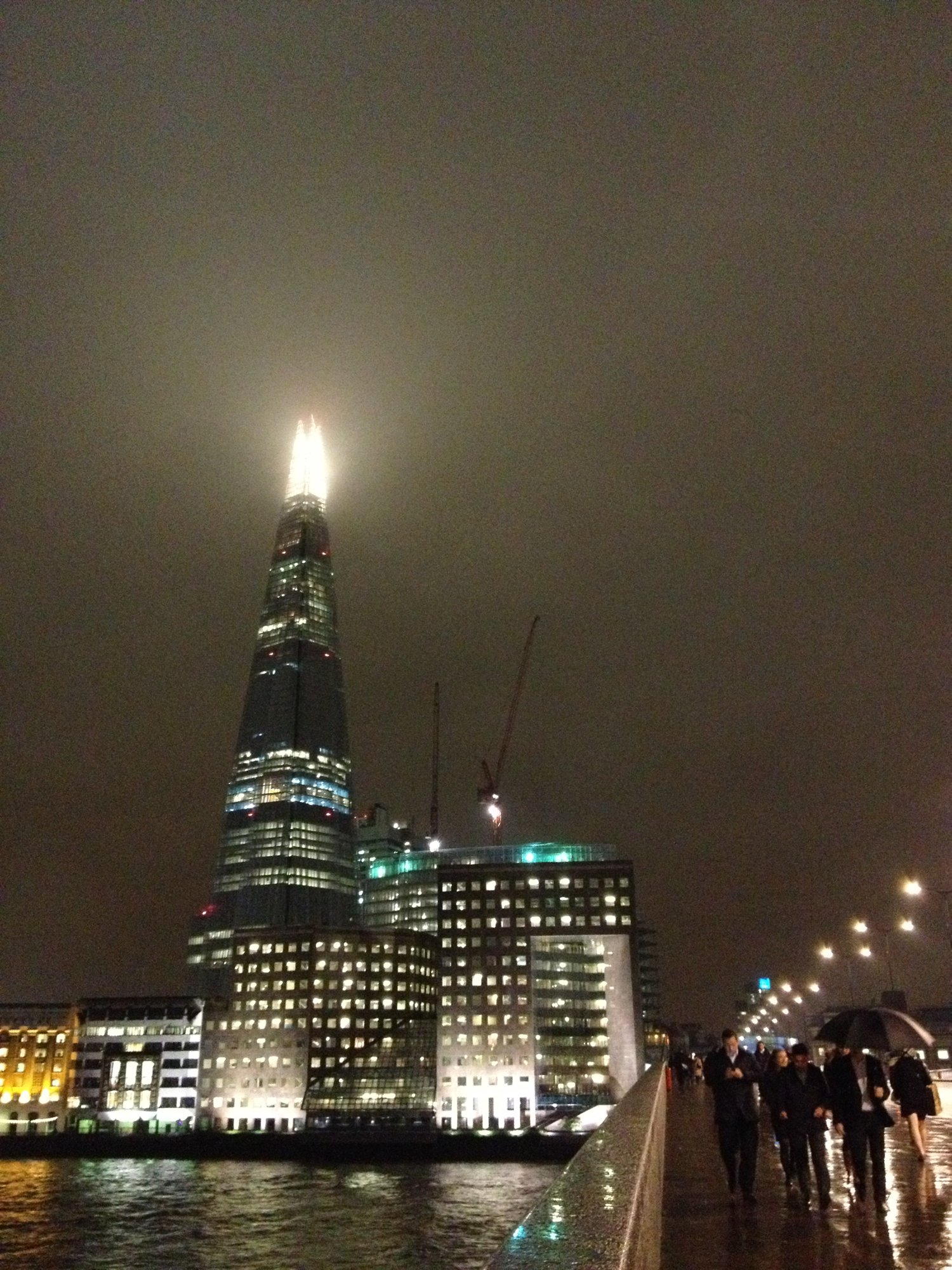 London Bridge under mist