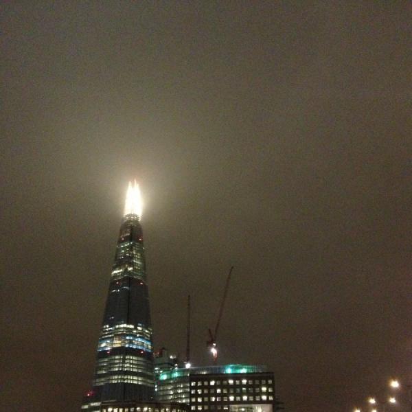 London Bridge under mist