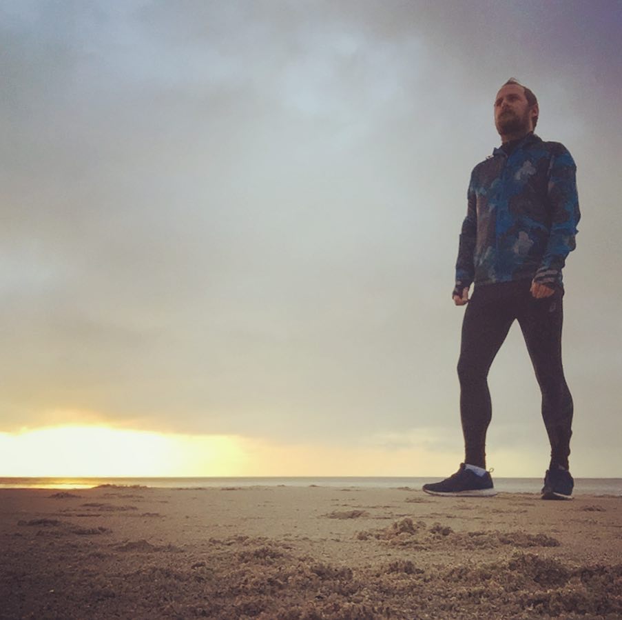 Morning beach run