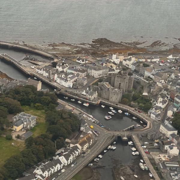 Aerial view of Castletown