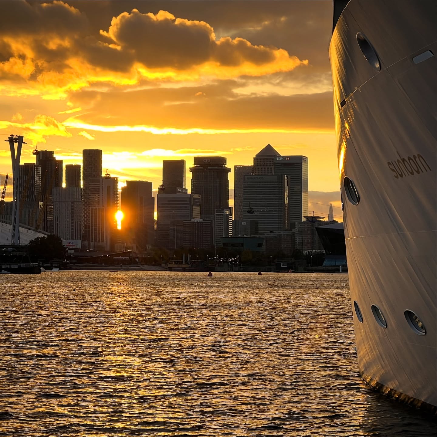 Sunset from Royal Victoria Dock